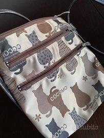 Borsetta a tracolla con gatti