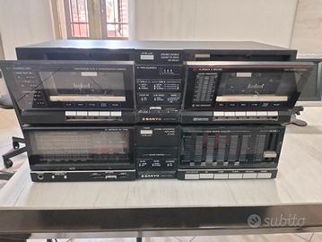 amplificatore Sanyo ja 6120, lettore cassette