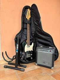 🎸KIT CHITARRA ELETTRICA HTX COMPLETO