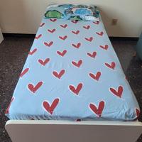 Letto singolo con cassettone