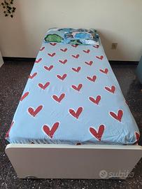 Letto singolo con cassettone