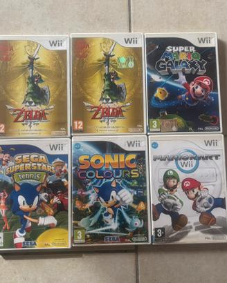 Nintendo Wii - giochi Sonic, Mario e Zelda da 10€