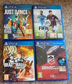 Lotto giochi PS4