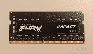 RAM DDR4 8GB SO-DIMM 2666Mhz Kingston Fury Impact