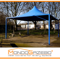 Gazebo Wind Pluvio 6x6 fisso tetto punta pagoda