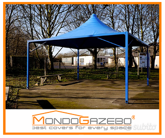Gazebo Wind Pluvio 6x6 fisso tetto punta pagoda