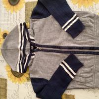 Felpa bambino D&G 4 anni grigia e blu