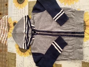 Felpa bambino D&G 4 anni grigia e blu