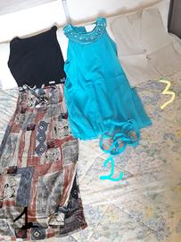 Lotto di 3 capi estivi donna senza maniche 