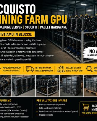 Rig mining / schede video / gpu