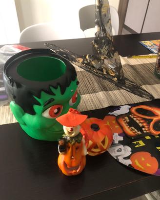 Halloween , ceramica plastica stoffa