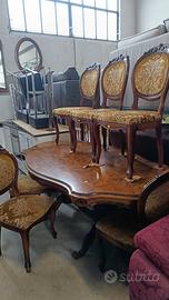 tavolo e sedie classiche