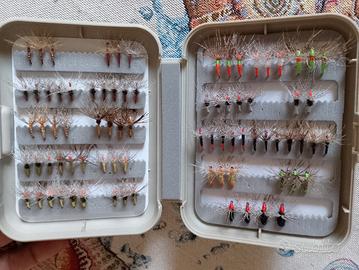 80 kebari pesca tenkara + omaggio 2 porta mosche