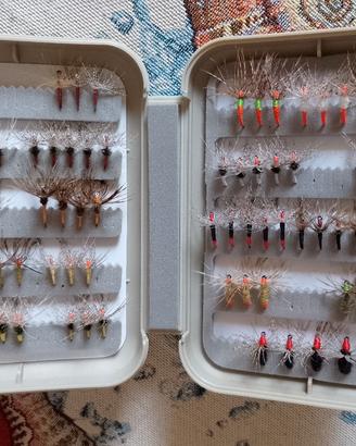 80 kebari pesca tenkara + omaggio 2 porta mosche