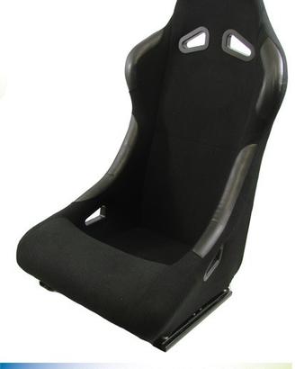 Sedile fisso nero tipo rally con slitte