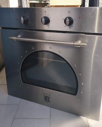 Forno a Gas da Incasso REX 60 cm – Inox Stile Vint