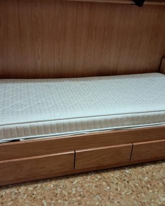 letto singolo in frassino 