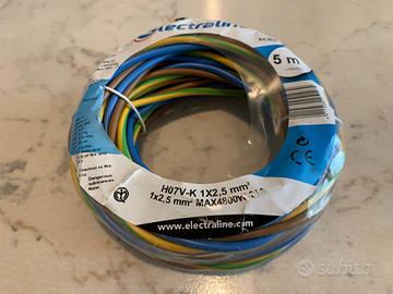 Cavo elettrico 1x2.5 mm, 5 mt.