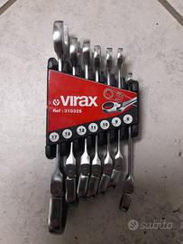 VIRAX set 7 chiavi a cricchetto snodate