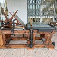 Torchio litografico a stella del 1800
