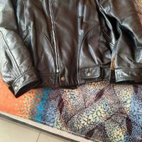 GIUBBOTTO IN VERA PELLE NERA-DA UOMO-TAGLIA XL