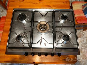 piano cottura smeg 6 fuochi