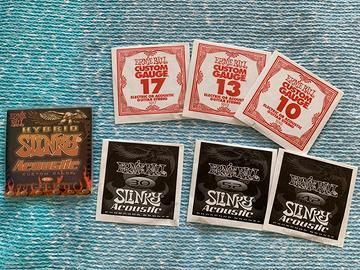 Corde acustiche per chitarra e basso