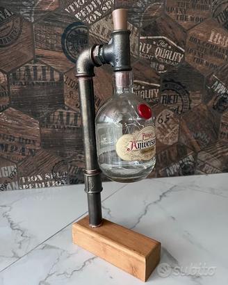 Lampada da tavolo industrial Bottiglia Pampero