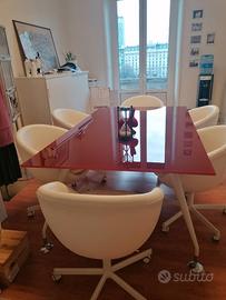 Tavolo riunioni con 6 poltroncine