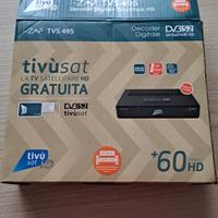Decoder digitale TV Sat Zap Tvs 495 +scheda 