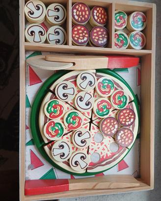gioco pizza in legno
