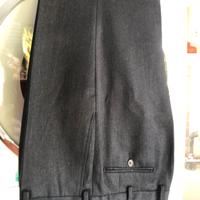 Pantaloni grigi eleganti uomo lana pettinata tg 54