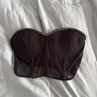 top senza spalline donna