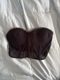 top senza spalline donna