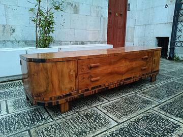 Bel mobile basso design Decò anni 50 porta TV sala