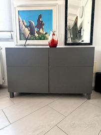 Madia IKEA BESTÅ grigio scuro 120 cm — Olbia
