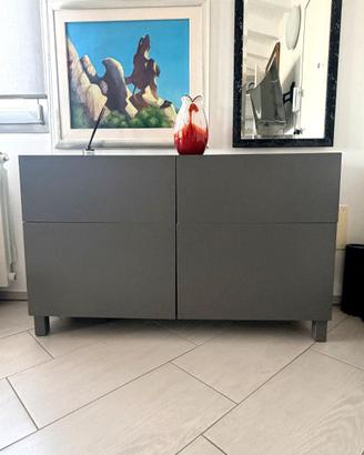 Madia IKEA BESTÅ grigio scuro 120 cm — Olbia