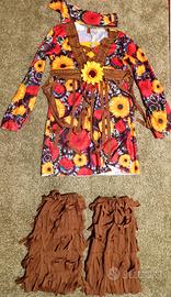 Vestito carnevale Hippie bambina 
