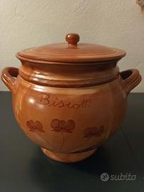 Portabiscotti in terracotta Mammaro'