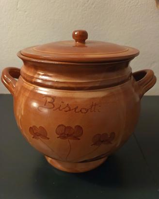 Portabiscotti in terracotta Mammaro'