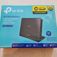 Modem Router Wi-Fi VDSL2 TP1200 Dualband telefono
