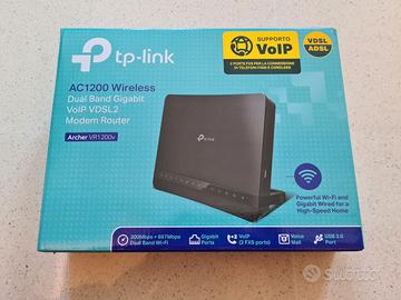 Modem Router Wi-Fi VDSL2 TP1200 Dualband telefono
