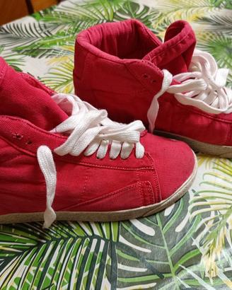 Terranova sneakers high top rosse stivaletto (39)