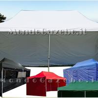 Gazebo 6x3 acciaio 3cm portatile impermeabile 3x6