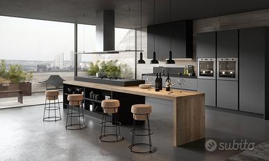 Cucina lineare di design con gola L 330cm