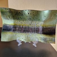 Centrotavola verde+Piedistallo