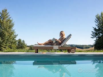 Set lettino Lounge arredo da giardino