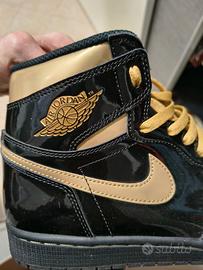 Jordan 1 Black Metallic Gold 10.5