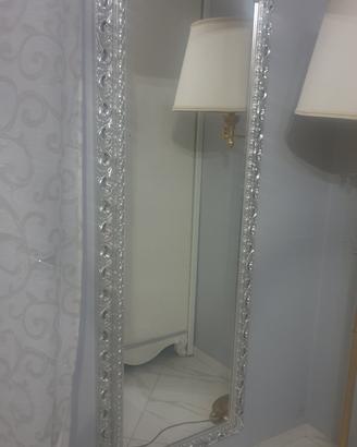 Cornice con Specchio Argento