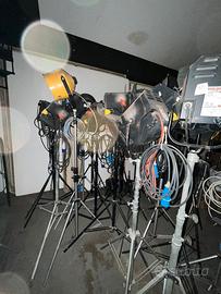 LAMPADE SPOT CINEMA/SET FOTOGRAFICO CON STATIVI
